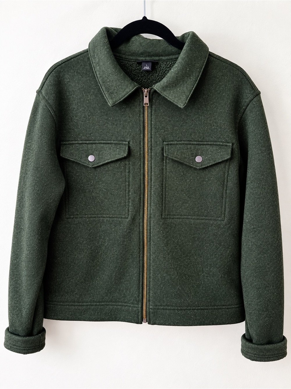 Patagonia Better Sweater Zippered Chore Jacket Torrey Pine Green L